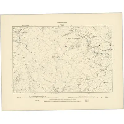 1886 Map of Carmarthenshire XVI.SW