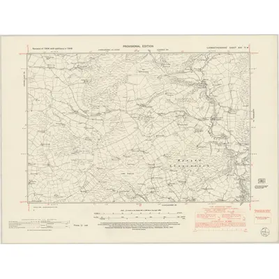 1948 Map of Carmarthenshire XVII.SW, 1953 Print