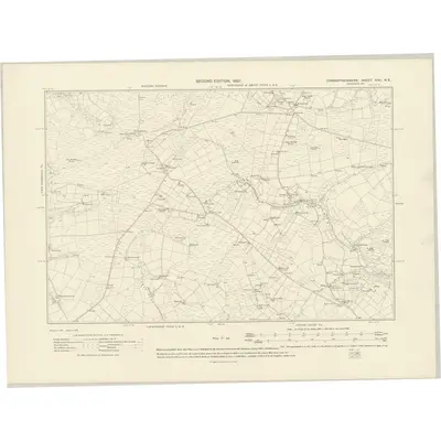 1904 Map of Carmarthenshire XXII.NE, 1907 Print