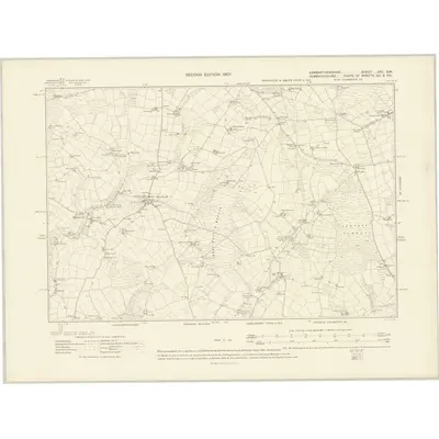 1905 Map of Carmarthenshire XXII.SW, 1907 Print