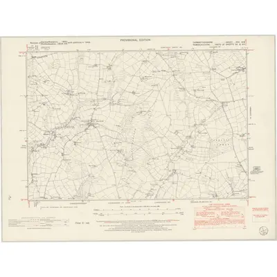 1948 Map of Carmarthenshire XXII.SW, 1953 Print