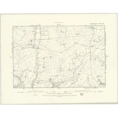 1887 Map of Carmarthenshire XXIII.NW, 1888 Print