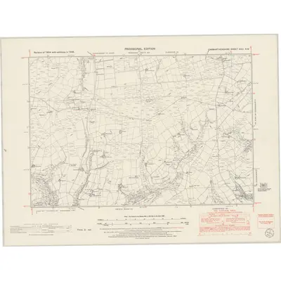 1948 Map of Carmarthenshire XXIII.NW, 1953 Print
