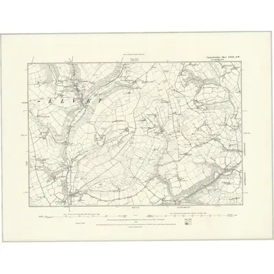 1887 Map of Carmarthenshire XXIII.SW, 1888 Print