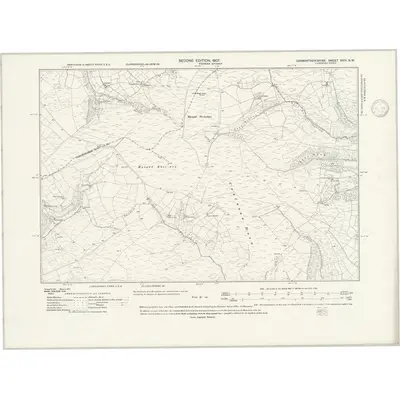 1904 Map of Carmarthenshire XXIV.NW, 1946 Print
