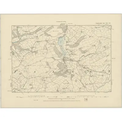 1886 Map of Carmarthenshire XXV.NE