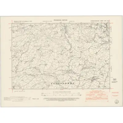 1948 Map of Carmarthenshire XXVI.NW, 1953 Print