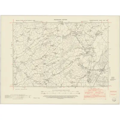 1948 Map of Carmarthenshire XXVI.SW, 1952 Print