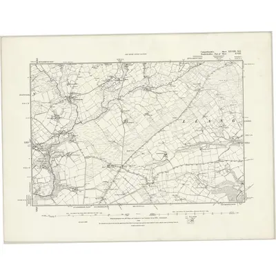 1887 Map of Carmarthenshire XXVIII.NE, 1889 Print