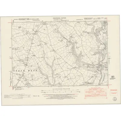 1948 Map of Carmarthenshire XXVIII.SE, 1953 Print