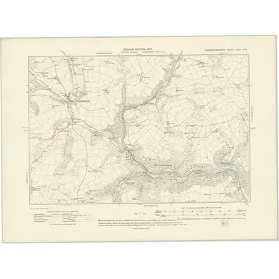 1904 Map of Carmarthenshire XXXI.NW, 1907 Print