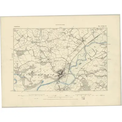 1885 Map of Carmarthenshire XXXIII.SE