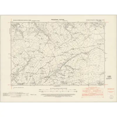1948 Map of Carmarthenshire XXXV.NW, 1953 Print
