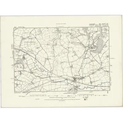 1887 Map of Carmarthenshire XXXVII.SW, 1889 Print