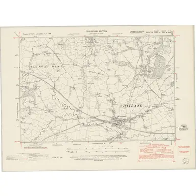 1948 Map of Carmarthenshire XXXVII.SW, 1953 Print