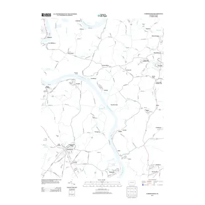 2013 Map of Carmichaels, 2013 Print