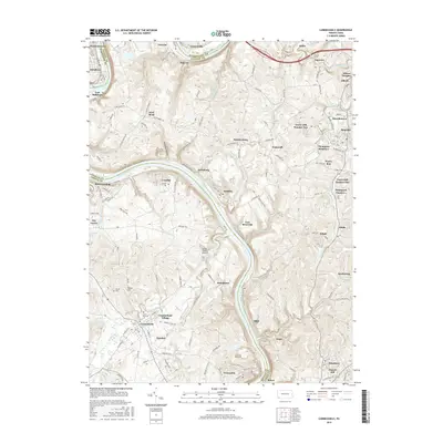 2016 Map of Carmichaels, 2016 Print