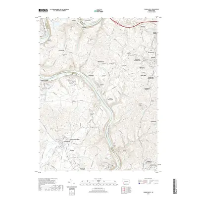 2019 Map of Carmichaels, 2019 Print