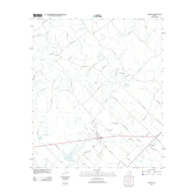 2013 Map of Carmine, 2013 Print