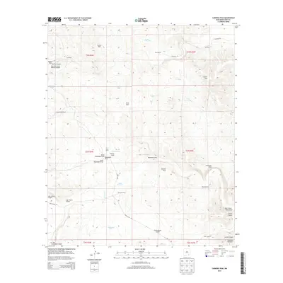 2013 Map of Carnero Peak, 2013 Print