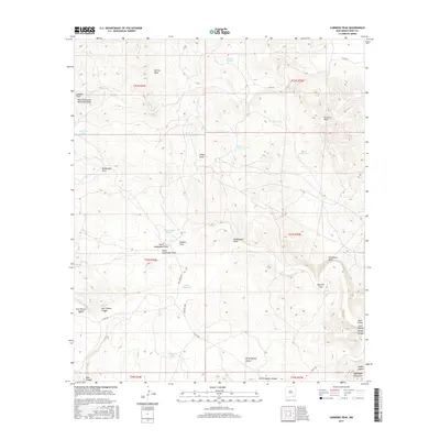 2017 Map of Carnero Peak, 2017 Print