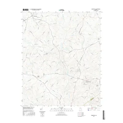 2017 Map of Carnesville, 2017 Print