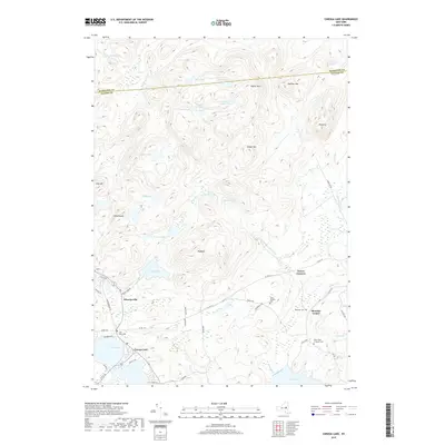 2019 Map of Caroga Lake, 2019 Print