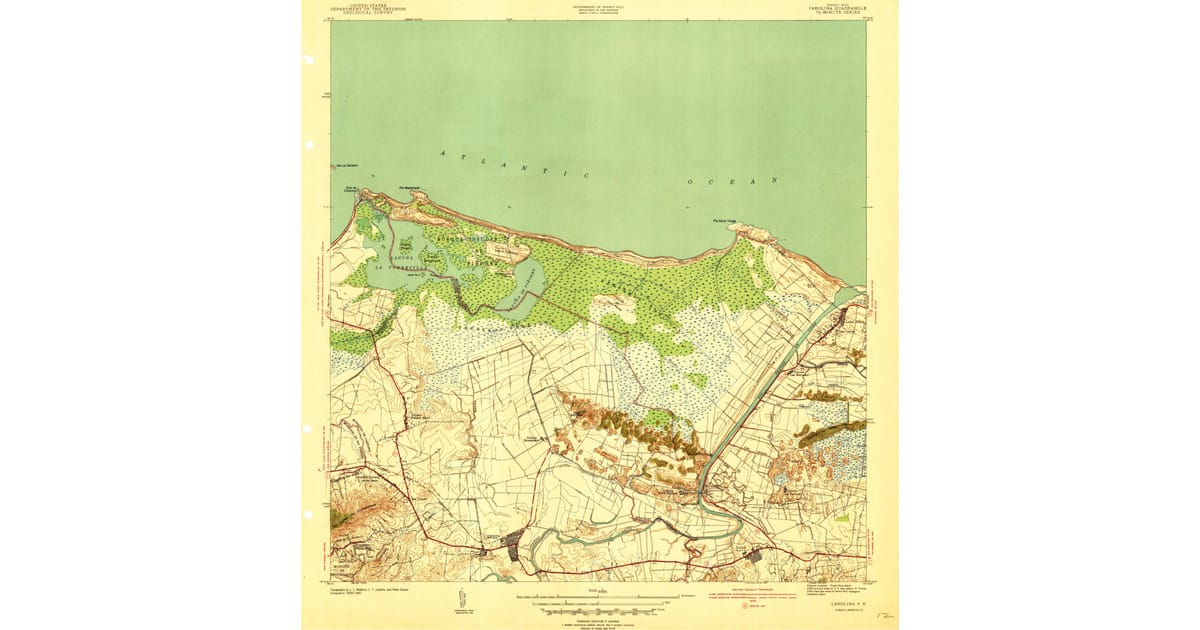 Old Maps of Canóvanas for Academic Research | Pastmaps