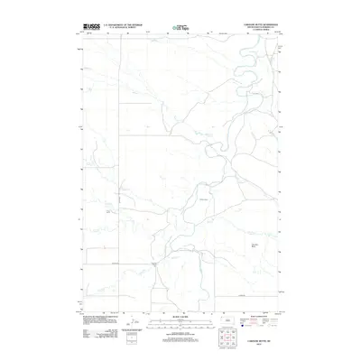 2012 Map of Caroline Butte, 2012 Print