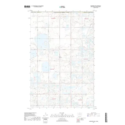 2017 Map of Carpenter Lake, 2017 Print