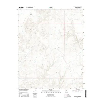 2017 Map of Carpenter Mesa NW, 2017 Print