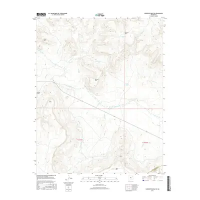 2017 Map of Carpenter Mesa SW, 2017 Print