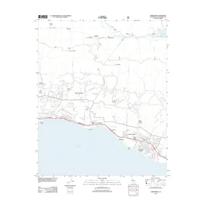 2012 Map of Carpinteria, 2012 Print