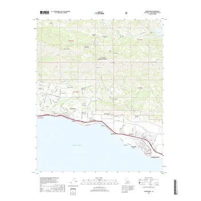 2018 Map of Carpinteria, 2018 Print