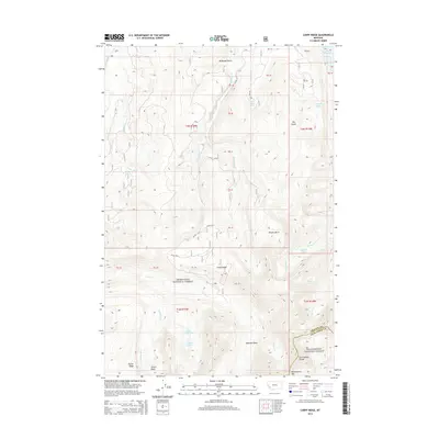 2014 Map of Carpp Ridge, 2014 Print