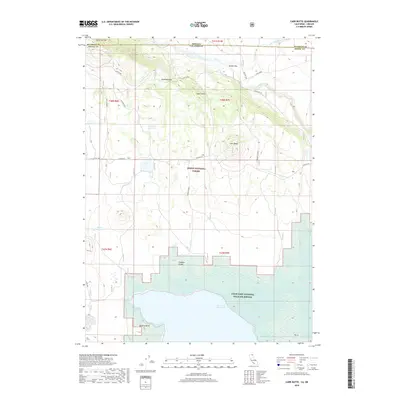 2018 Map of Carr Butte, 2018 Print