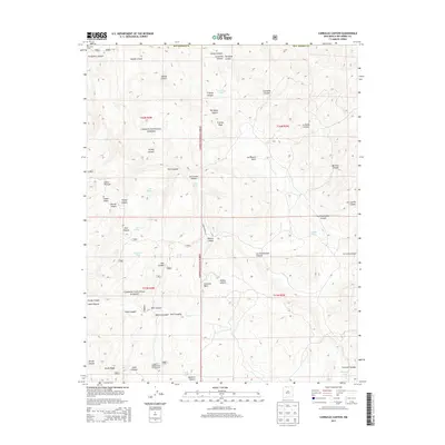 2013 Map of Carracas Canyon, 2013 Print