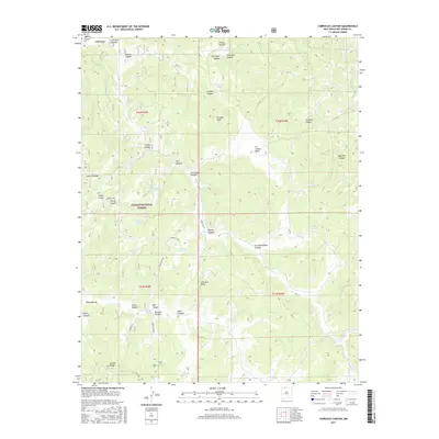 2017 Map of Carracas Canyon, 2017 Print