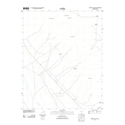 2012 Map of Carrara Canyon, 2012 Print