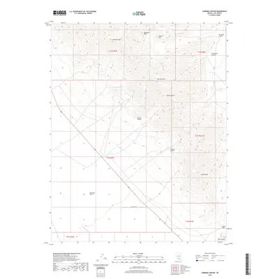 2018 Map of Carrara Canyon, 2018 Print