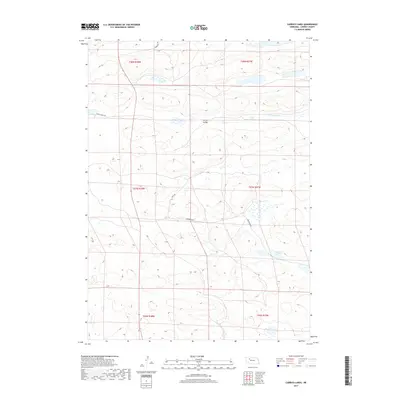2017 Map of Carrico Lakes, 2017 Print