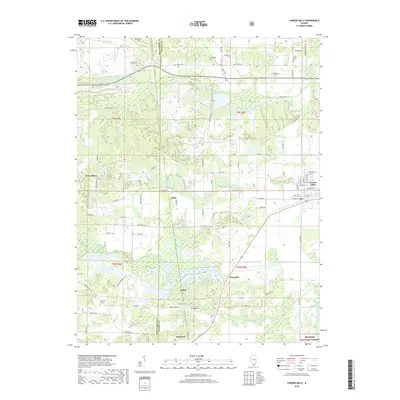2018 Map of Carrier Mills, 2018 Print