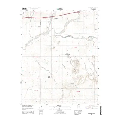 2014 Map of Carrizo Butte, 2014 Print