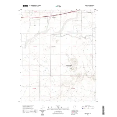 2018 Map of Carrizo Butte, 2018 Print