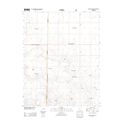 2013 Map of Carrizo Mountain, 2013 Print