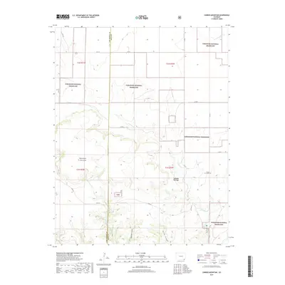 2019 Map of Carrizo Mountain, 2019 Print
