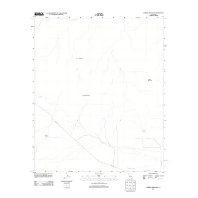 2012 Map of Carrizo Mountain, 2012 Print