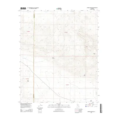 2015 Map of Carrizo Mountain, 2015 Print