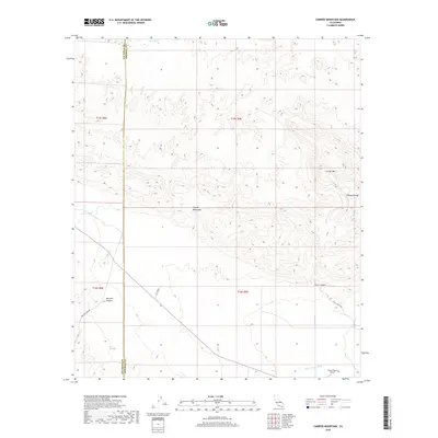 2018 Map of Carrizo Mountain, 2018 Print