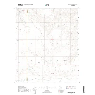 2018 Map of Carrizo Mountain NE, 2018 Print